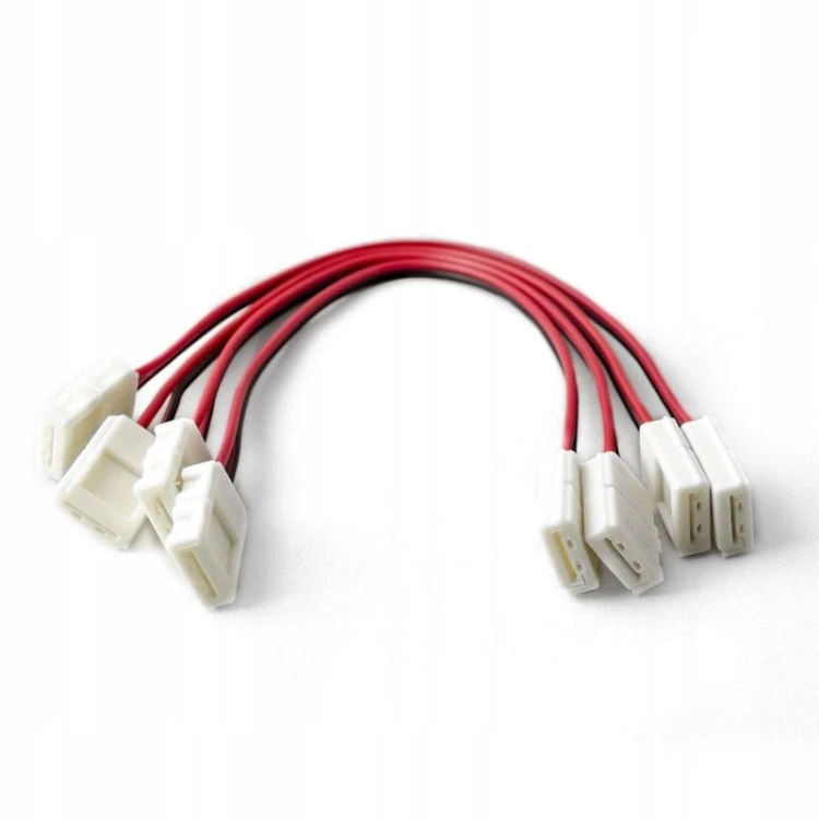 Złączka klips klik spinka 10mm 2pin do taśma LED
