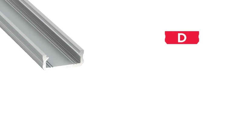 Profil aluminiowy 2m typ D surowy