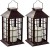 2x Latarenka solarna LED patyna