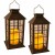 2x Latarenka solarna LED patyna