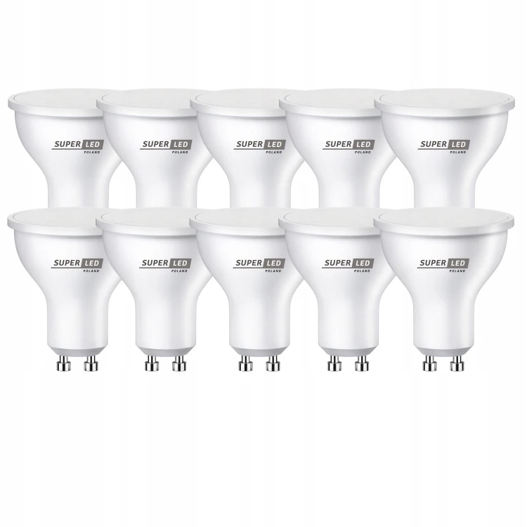 10 x Żarówka LED GU10 5W biała neutralna