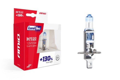 Zestaw żarówek halogenowych H1 12V55W LumiTec AMIO