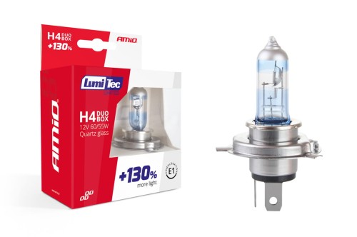 Zestaw żarówek halogenowych H4 12V 60/55W LumiTec AMIO
