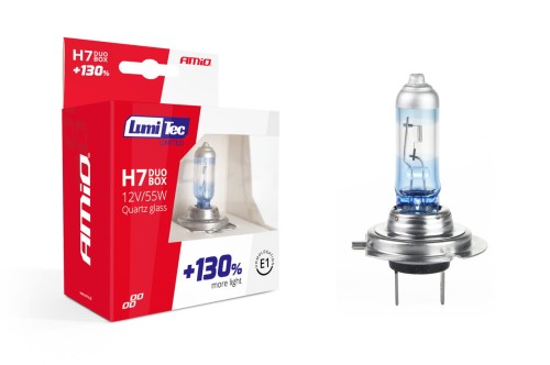 Zestaw żarówek halogenowych H7 12V55W LumiTec AMIO