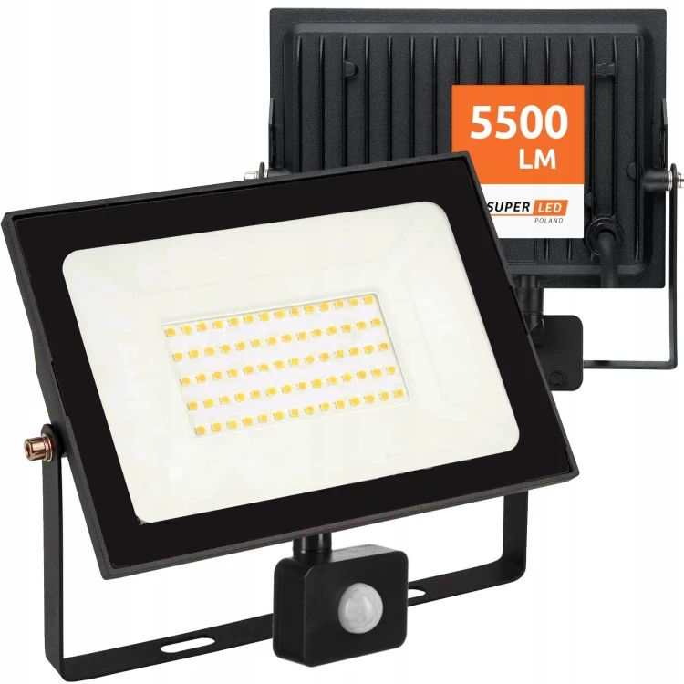 Naświetlacz LED 50W z czujnikiem ruchu