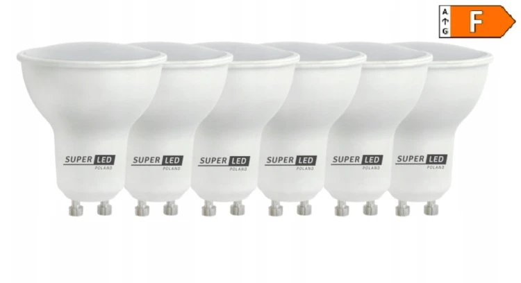 6x Żarówka LED GU10 5W biała neutralna