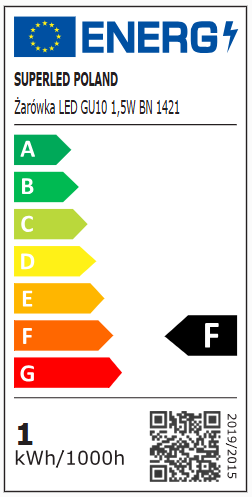 Żarówka LED GU10 1,5W biała neutralna