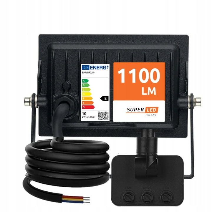 Naświetlacz LED 10W neutralny z czujnikiem ruchu