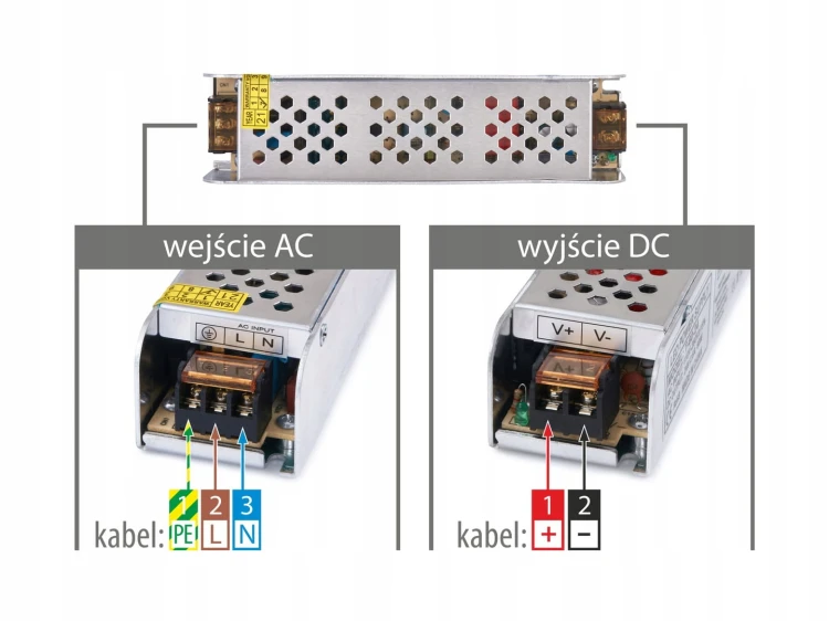 Zasilacz modułowy LED DC 80W 6,5A 12V