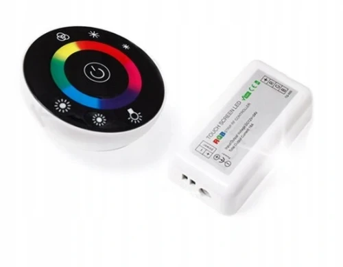 Sterownik pilot taśm LED RGB okrągły czarny