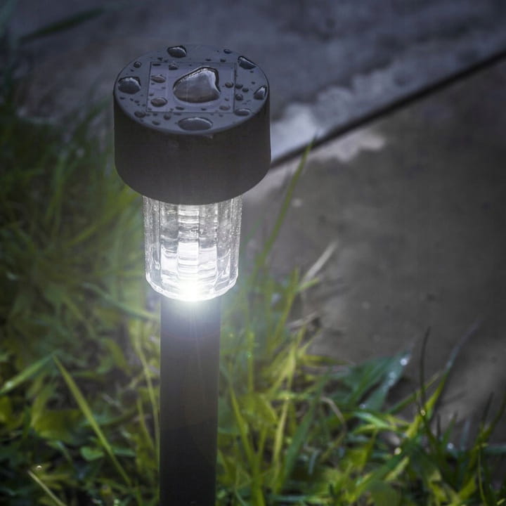 10x Lampa ogrodowa LED SOLARNA WBIJANA SŁUPEK CZARNA