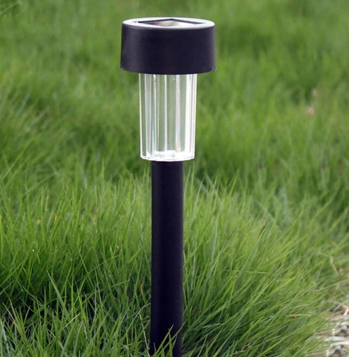 10x Lampa ogrodowa LED SOLARNA WBIJANA SŁUPEK CZARNA