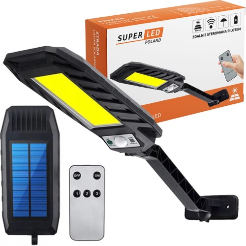 Lampa uliczna solarna LED STRADA z pilotem