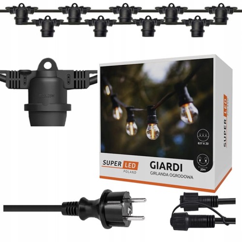 Girlanda Ogrodowa E27x20 Giardi Świetlna 20m