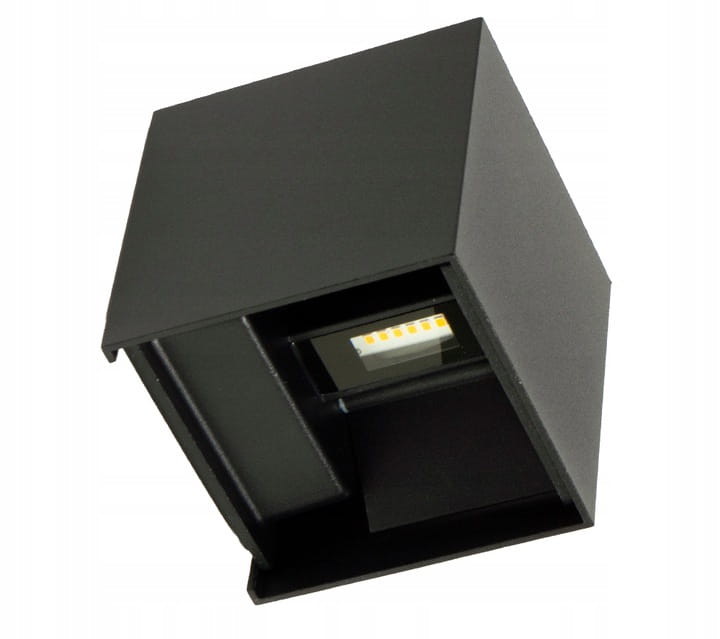Lampa kinkiet ogrodowy elewacyjna 2x 3W LED czarny