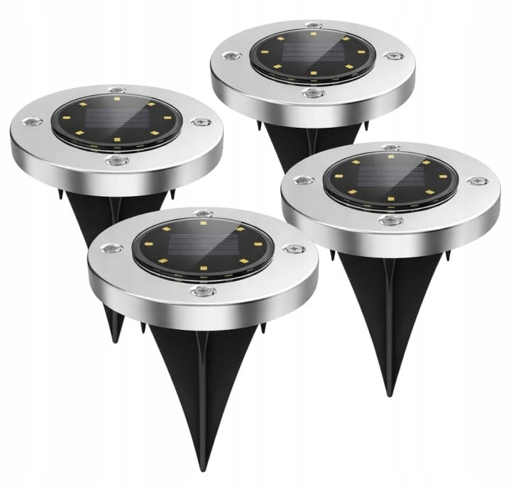 4x Lampa SOLARNA Ogrodowa LED Wbijana Terra