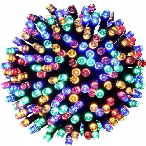 Lampki choinkowe 100LED wewnętrzne multikolor