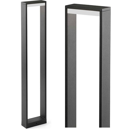 Lampa ogrodowa LED 10W Słupek 80cm PREMIUM czarna