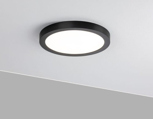 Panel Natynkowy LED 24W ciepły okrągły czarny
