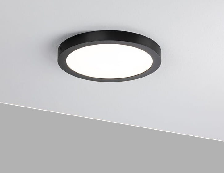 Panel Natynkowy LED 24W neutralny okrągły czarny