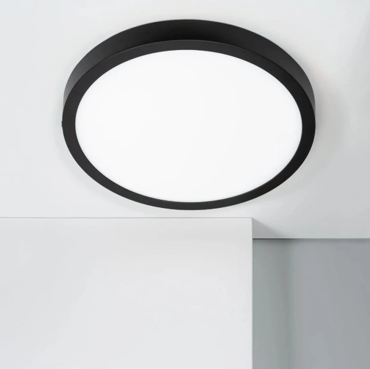 Panel Natynkowy LED 24W neutralny okrągły czarny