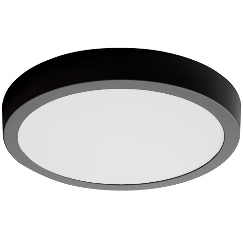 Panel Natynkowy LED 18W ciepły okrągły czarny