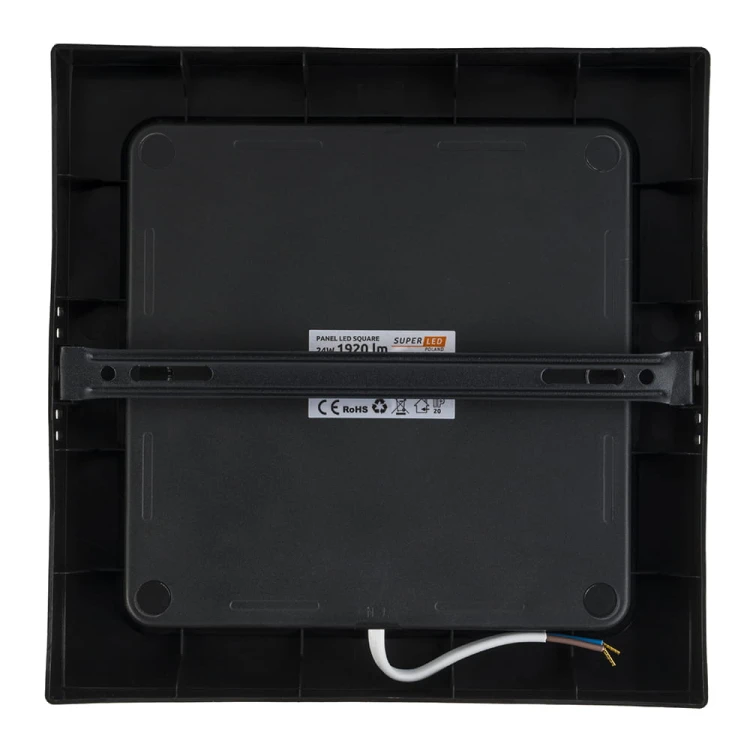 Panel Natynkowy LED 18W neutralny kwadrat czarny