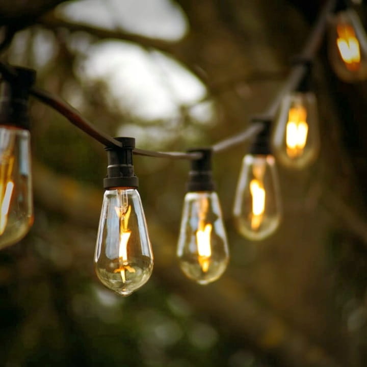 Girlanda OGRODOWA ŁAŃCUCH 10M + 10x żarówka LED 1W