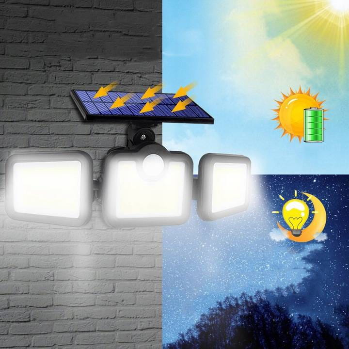 Lampa solarna uliczna LED SATURN z czujnikiem ruchu i zmierzchu