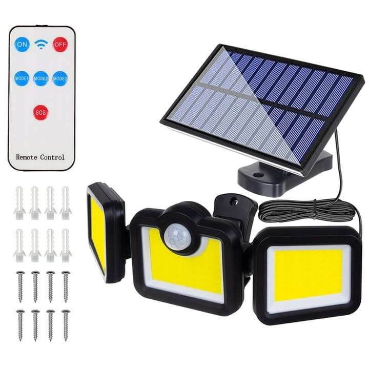 Lampa solarna uliczna LED SATURN z czujnikiem ruchu i zmierzchu