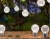 Lampa solarna LED Kula wisząca LED szklana zimna