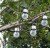 Lampa solarna LED Kula wisząca LED szklana zimna