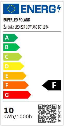 Żarówka LED E27 10W biała ciepła