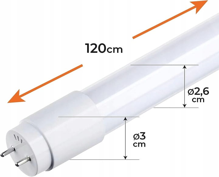Świetlówka LED T8 120cm 18W 2520lm biała neutralna