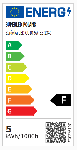 Żarówka LED GU10 5W biała zimna