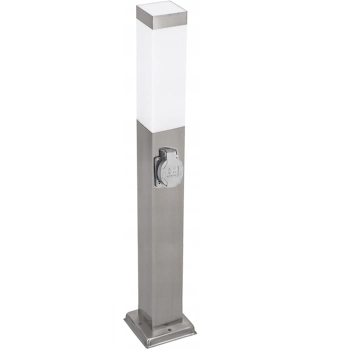 Lampa Ogrodowa słupek 65 cm E27 z gniazdem 230V