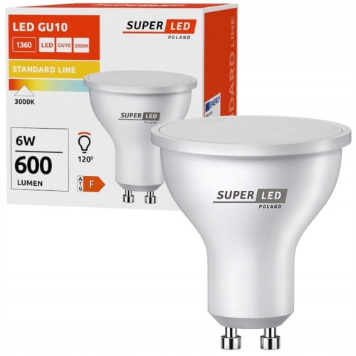Żarówka LED GU10 6W biała ciepła