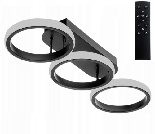 Lampa sufitowa LED Żyrandol Ring 60W Plafon 3 barwy SuperLED + pilot