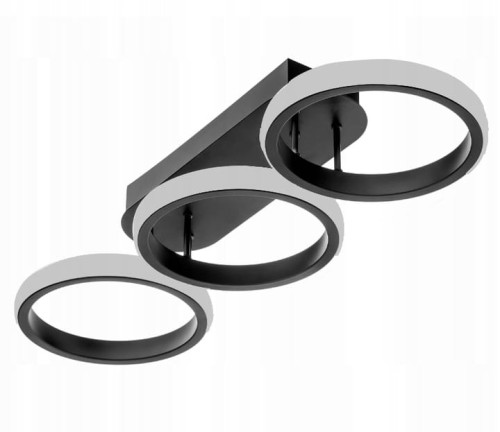 Lampa sufitowa LED Żyrandol Ring 60W Plafon 3 barwy SuperLED + pilot