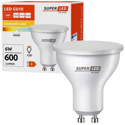 Żarówka LED GU10 6W biała neutralna