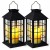 2x Latarenka solarna LED czarna