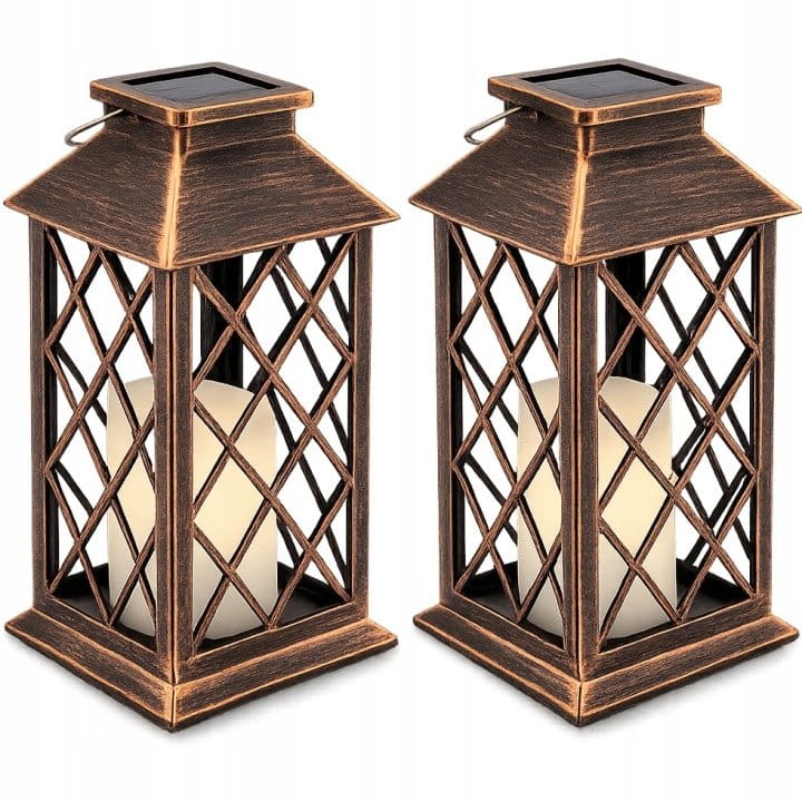 2x Latarenka solarna LED Vintage Rustykalny