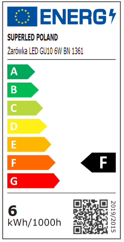 Żarówka LED GU10 6W biała neutralna