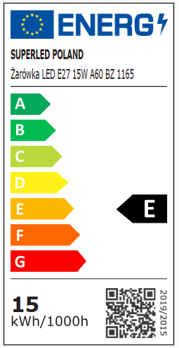 10x Żarówka LED E27 15W barwa zimna