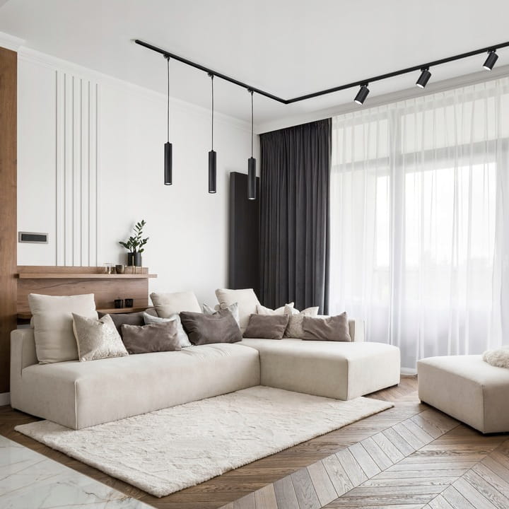 Zestaw szynowy Szynoprzewód 3m + 3x Lampa wisząca + 3x reflektor SuperLED