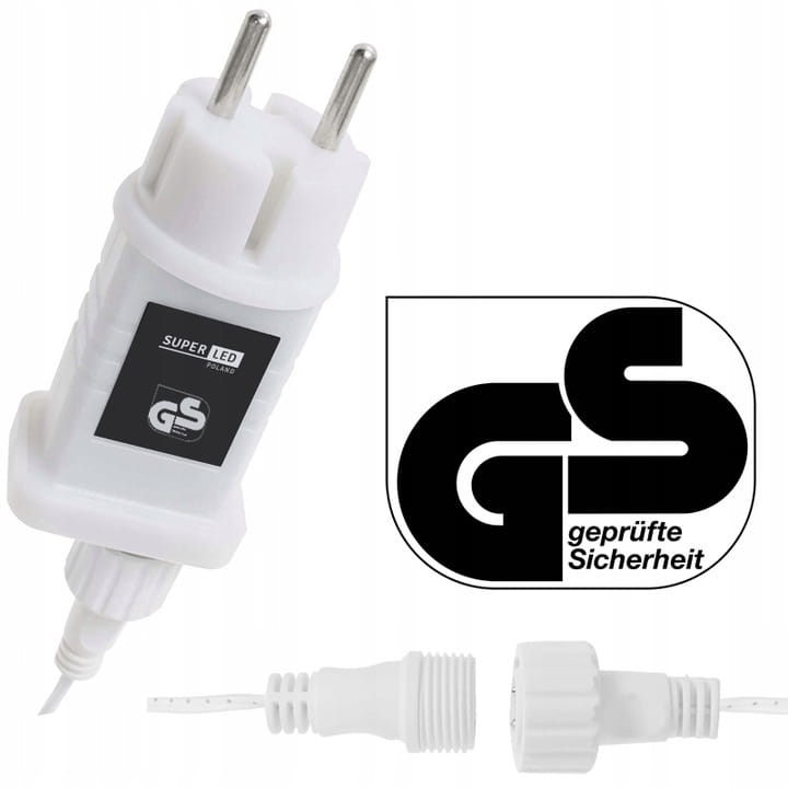 Sople 500 LED  zewnętrzne 22,5 m IP44 zimne + Flash