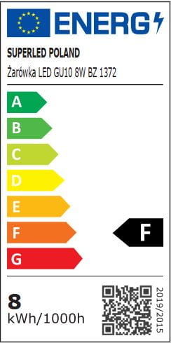Żarówka LED GU10 8W biała zimna