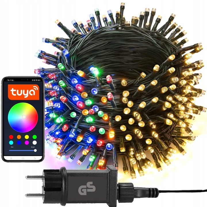 Lampki choinkowe LED RGB 230V Bluetooth Smart 20m Wifi Tuya