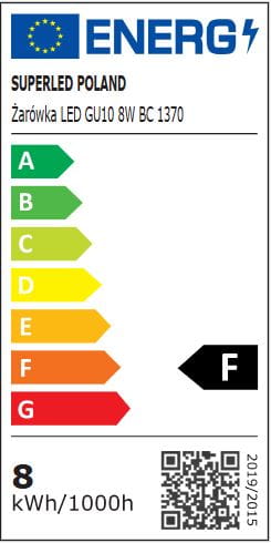 Żarówka LED GU10 8W biała ciepła