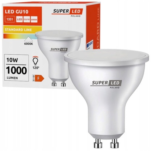 Żarówka LED GU10 10W biała zimna